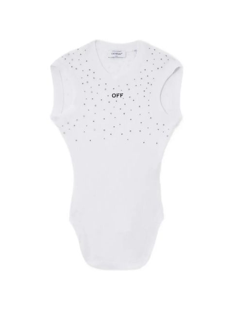 Off-White x Swarovski embellished ribbed top - zdjęcie produktu nr 1
