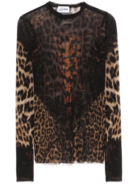 Jean Paul Gaultier The Leopard top - Black - zdjęcie produktu nr 1