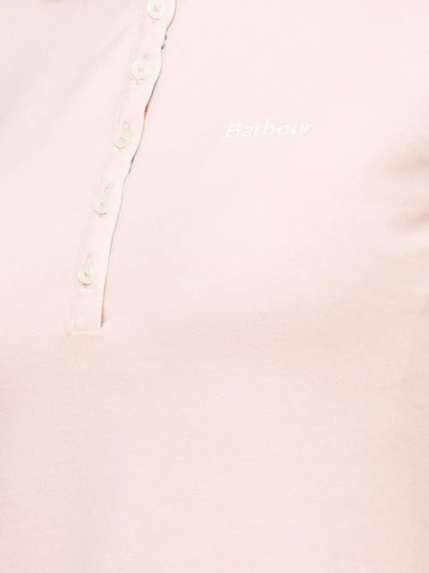 Barbour buttoned polo top - Pink