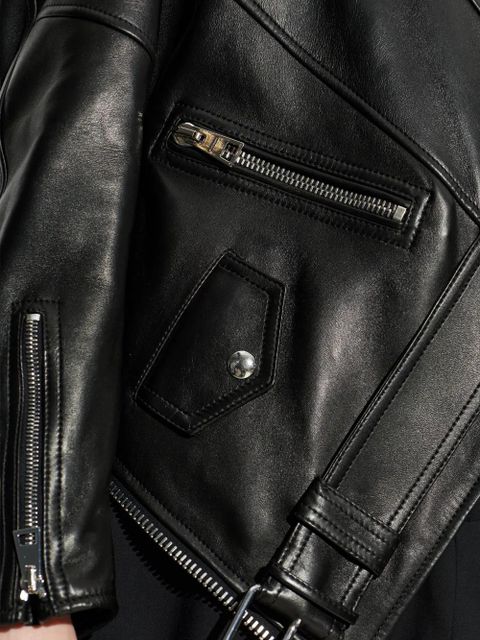 Givenchy zip-up lambskin jacket - Black
