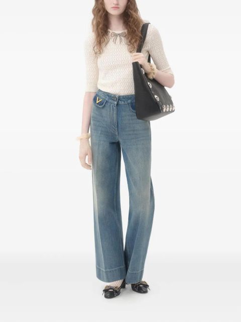 Valentino Garavani embroidered sweater - White