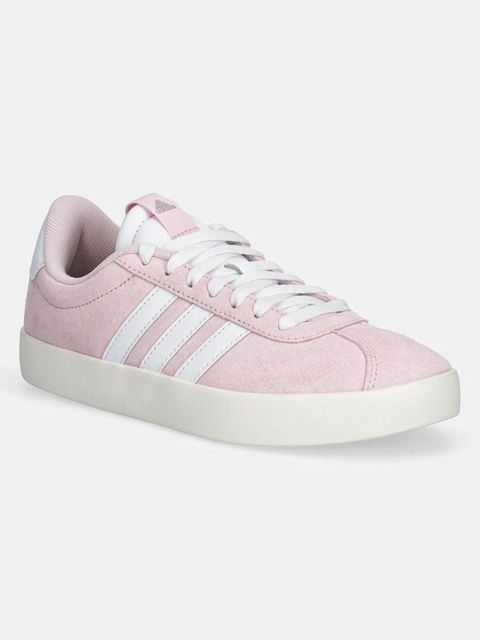 adidas sneakersy zamszowe Vl Court 3.0 kolor różowy JP5325 - zdjęcie produktu nr 1