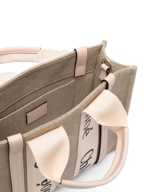 Chloé small Woody tote bag - Neutrals
