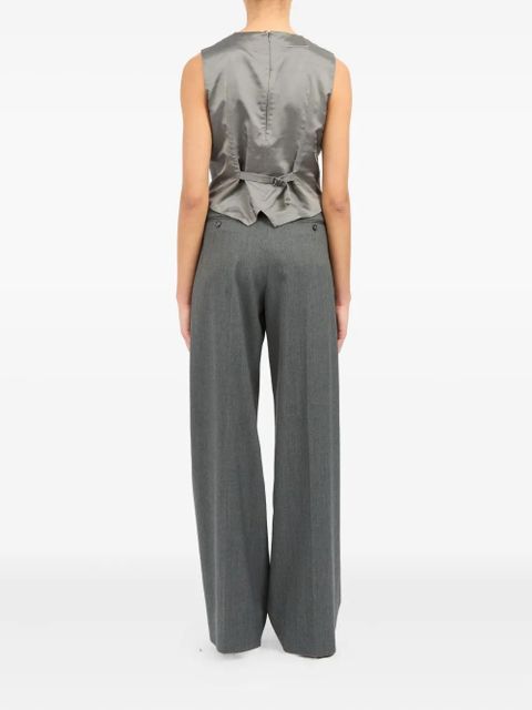 MM6 Maison Margiela satin-finish waistcoat - Grey