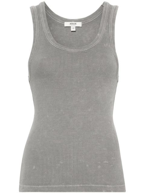 AGOLDE Poppy fine-ribbed tank top - Grey - zdjęcie produktu nr 1