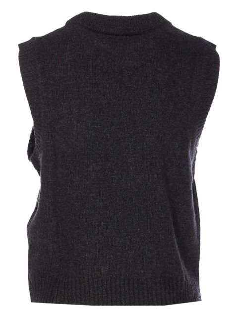 GANNI graphic sleeveless top - Black - zdjęcie produktu nr 2