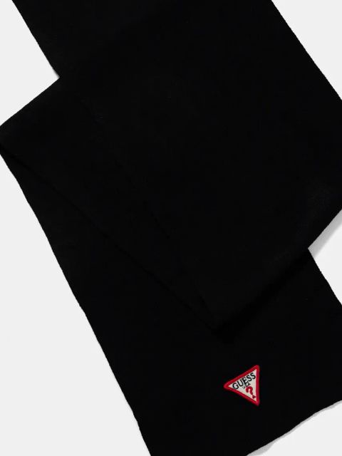 Guess szalik damski kolor czarny gładki AW5235 VIS03