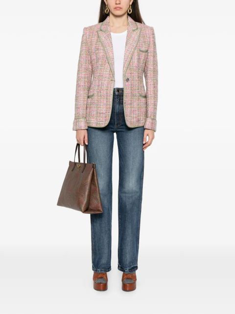 ETRO tweed blazer - Pink
