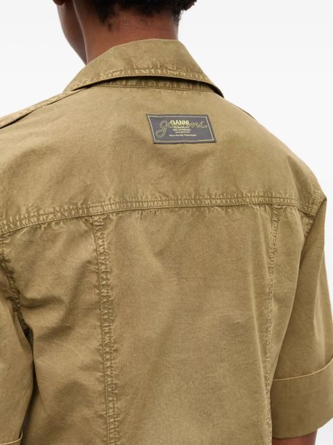 GANNI denim midi dress - Green