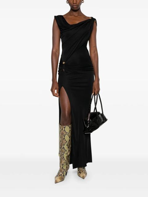 Versace asymmetric neck dress - Black - zdjęcie produktu nr 2