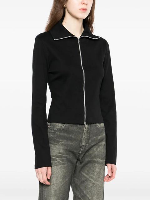 OUR LEGACY zipped long-sleeved top - Black