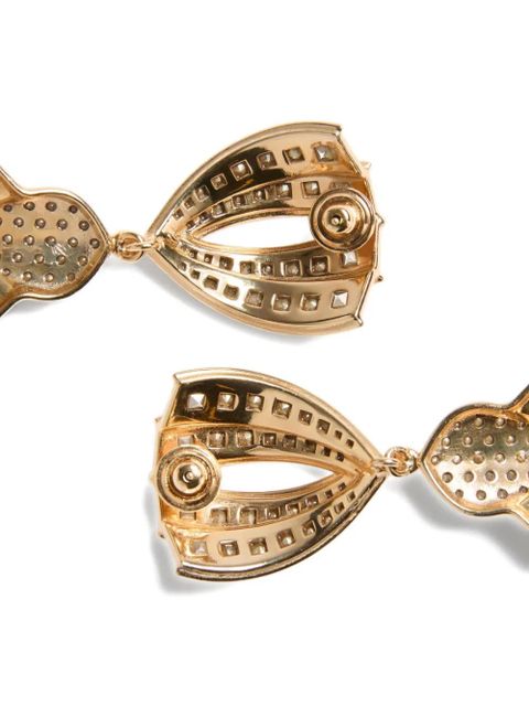 Valentino Garavani Pas Plus crystal-embellished earrings - Gold