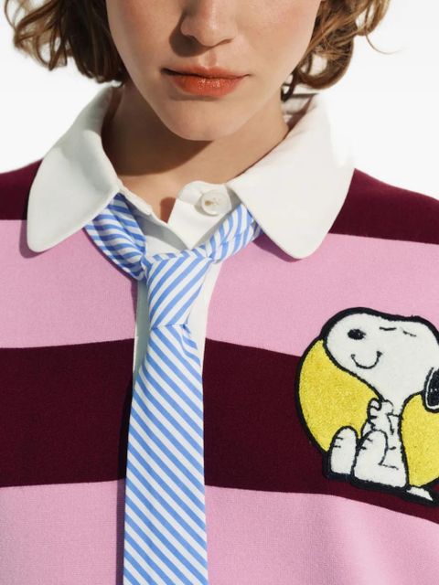 Essentiel Antwerp x Peanuts Snoppy-patch polo top - Brown