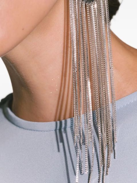 Jennifer Behr Blythe fringed earrings - Silver - zdjęcie produktu nr 2