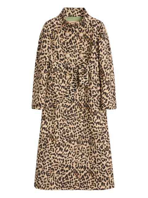 Valentino Garavani leopard-print belted coat - Neutrals - zdjęcie produktu nr 1