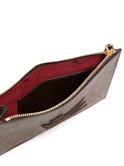 ETRO medium Paisley wallet - Brown