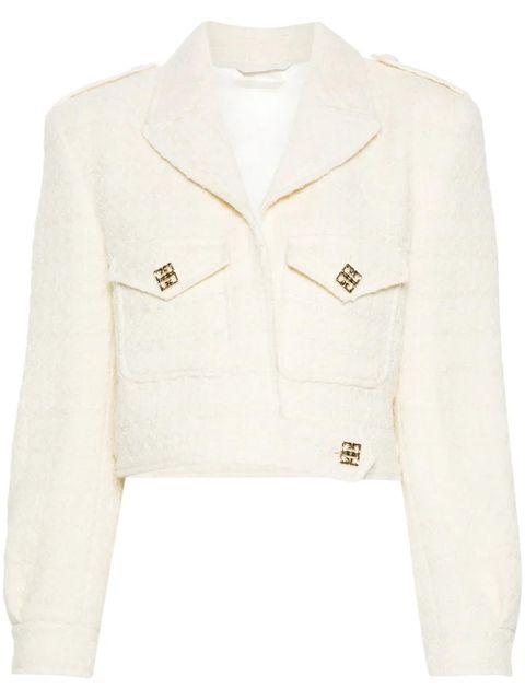 Givenchy cropped tweed jacket - Neutrals - zdjęcie produktu nr 1