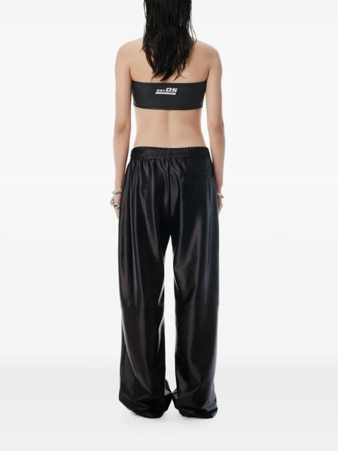 Alexander Wang satin track pants - Black