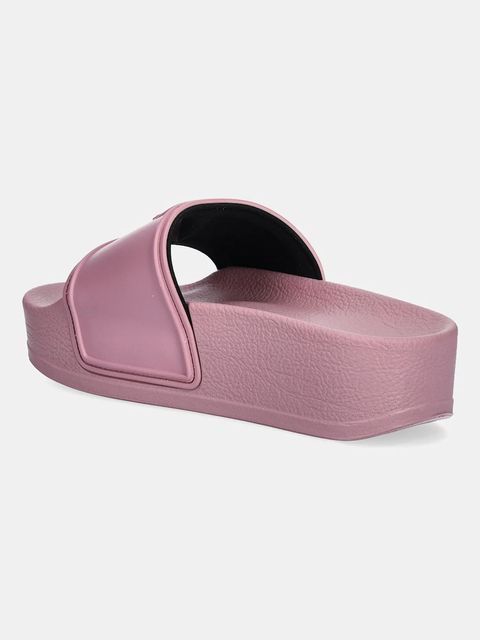 Karl Lagerfeld klapki KONDO MAXI damskie kolor różowy na platformie KL80819M