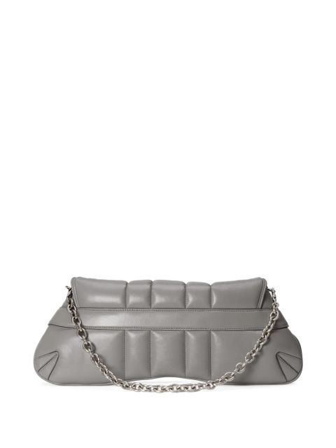 Gucci medium Horsebit Chain shoulder bag - Grey