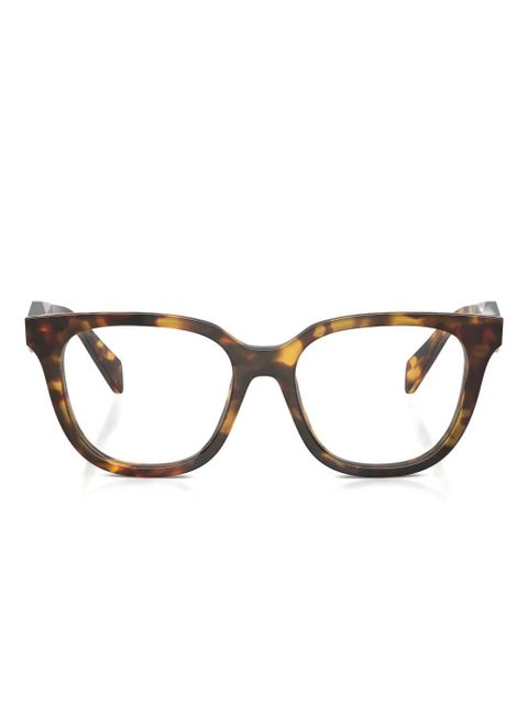 Prada Eyewear round-frame glasses - Brown