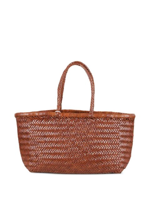 DRAGON DIFFUSION small Triple Jump woven-design tote bag - Brown - zdjęcie produktu nr 2