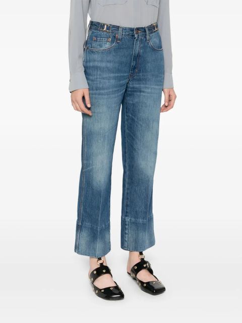 Chloé straight-leg cropped jeans - Blue