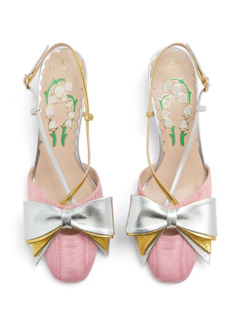 Valentino Garavani 45mm Bowow slingback pumps - Pink - zdjęcie produktu nr 2