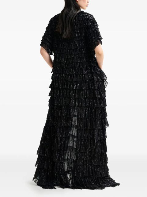 Essentiel Antwerp Itty tiered ruffled top - Black