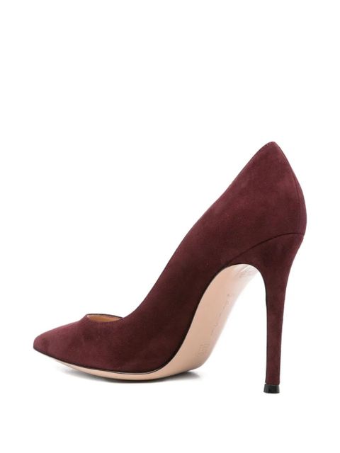 Gianvito Rossi 105mm suede pointed-toe heeled pumps - Brown - zdjęcie produktu nr 2