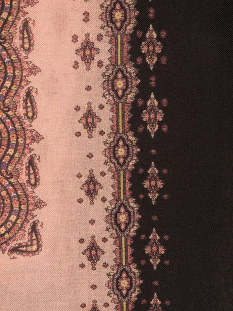 ETRO paisley-print frayed-edge scarf - Black - zdjęcie produktu nr 2
