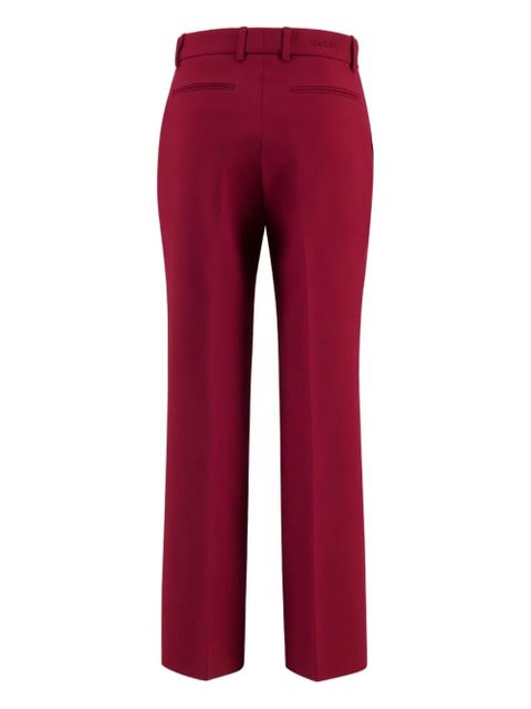 Gucci crepe-texture trousers - Red
