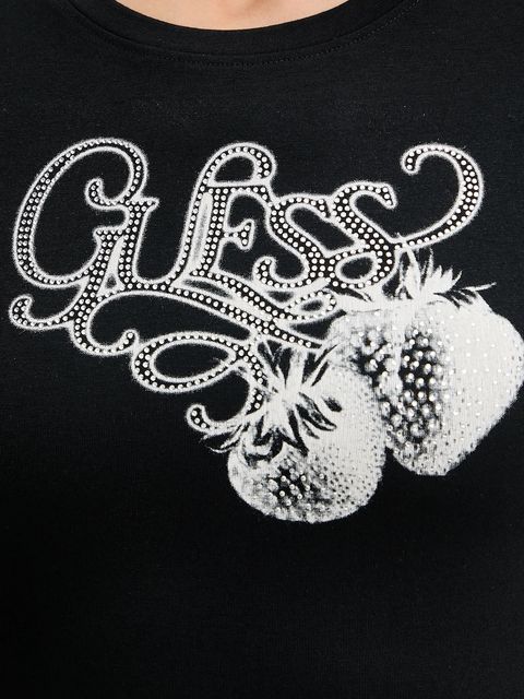 Guess t-shirt damski kolor czarny W5YI29 K49A1