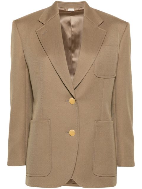 Gucci Horsebit-detail single-breasted blazer - Brown - zdjęcie produktu nr 1