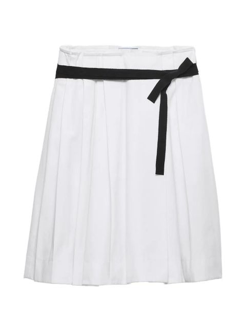 Prada belted gabardine skirt - White - zdjęcie produktu nr 1