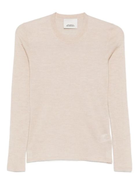 ISABEL MARANT long-sleeve round-neck sweater - Neutrals