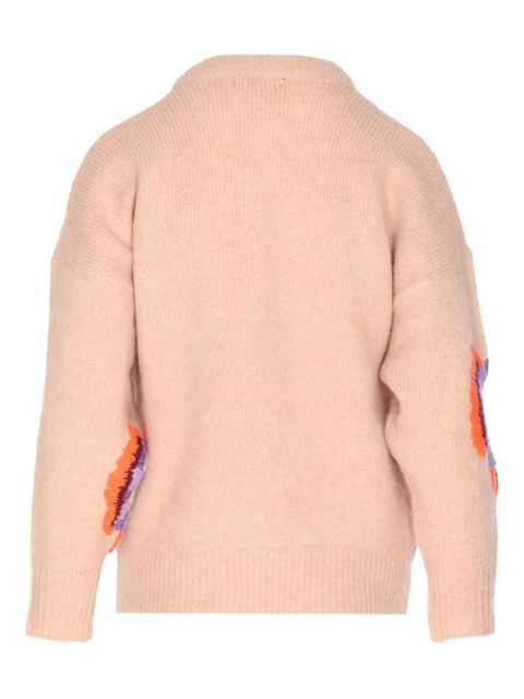 Essentiel Antwerp embroidered crew-neck sweater - Neutrals