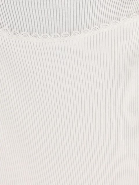 Chloé scallop-trim tank top - White