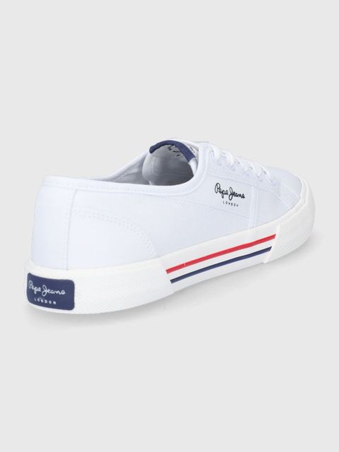 Pepe Jeans tenisówki brady w basic damskie kolor biały