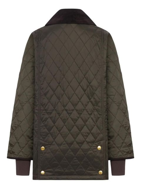 Barbour quilted corduroy-collar jacket - Green - zdjęcie produktu nr 2