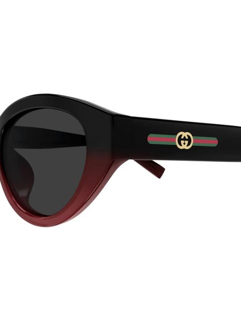 Gucci Eyewear oval-frame sunglasses - Black