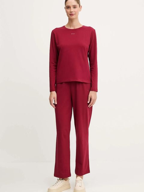 BOSS longsleeve lounge kolor bordowy 50510326