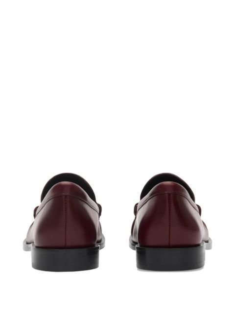 Burberry leather cadet loafers - Red
