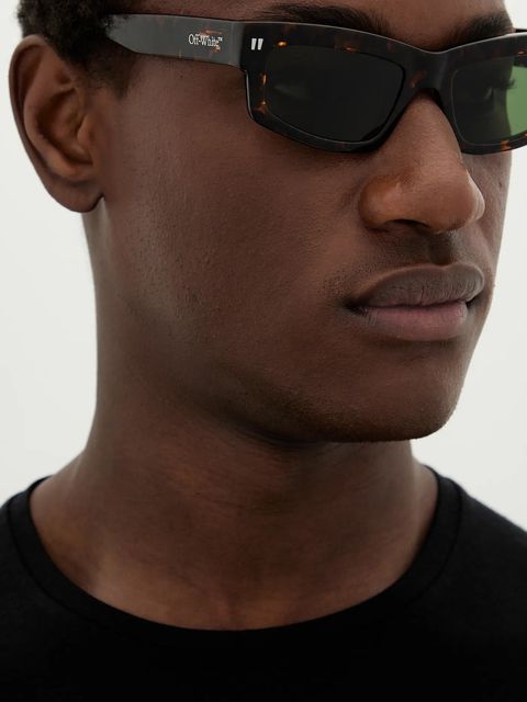 Off-White okulary przeciwsłoneczne kolor brązowy OERI135_546055