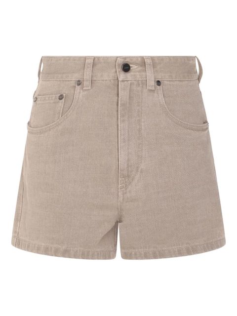 FENDI denim shorts - Neutrals