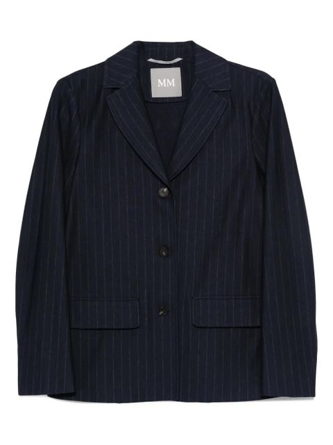 Max Mara pinstripe button blazer - Blue - zdjęcie produktu nr 1