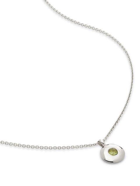 Monica Vinader August Birthstone pendant necklace - Silver - zdjęcie produktu nr 1