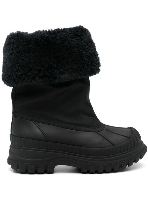 GANNI faux-shearling-trim boots - Black - zdjęcie produktu nr 1