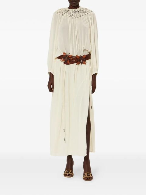 ISABEL MARANT Nydia lace bib dress - Neutrals - zdjęcie produktu nr 2