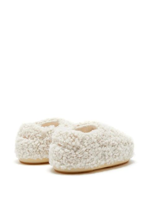 Moon Boot faux-curly-fur slippers - Neutrals - zdjęcie produktu nr 2
